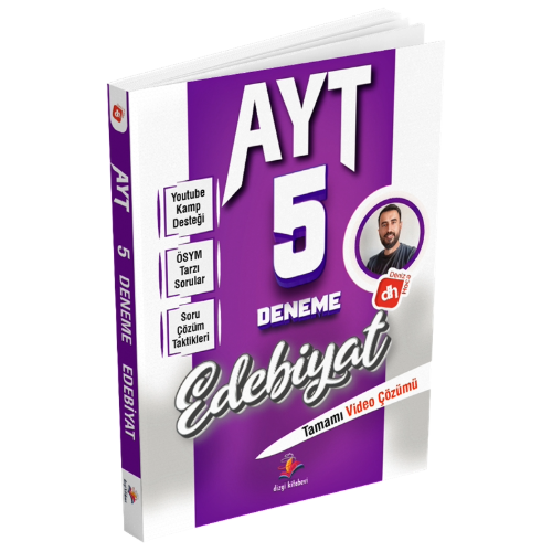 2026 Deniz Hoca AYT Edebiyat 5 Deneme Sınavı Dizgi Kitap Yayınları