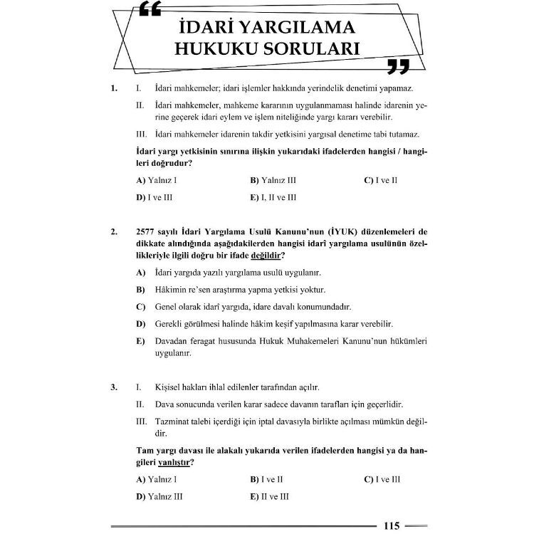 HMGS İdare Hukuku – İdari Yargılama Hukuku Soru Bankası 3. Baskı Monopol Yayınları