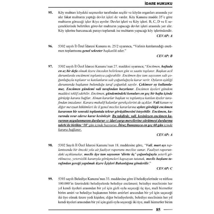 HMGS İdare Hukuku – İdari Yargılama Hukuku Soru Bankası 3. Baskı Monopol Yayınları