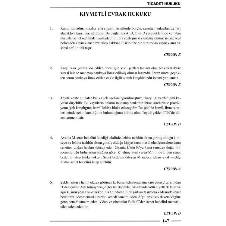 HMGS Ticaret Hukuku Soru Bankası 3. Baskı Monopol Yayınları