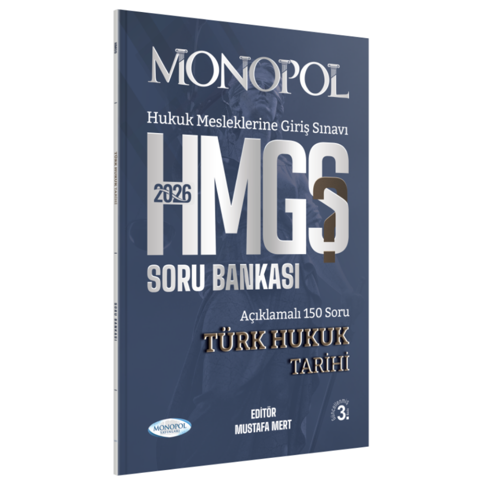 HMGS Türk Hukuk Tarihi Soru Bankası 3. Baskı Monopol Yayınları