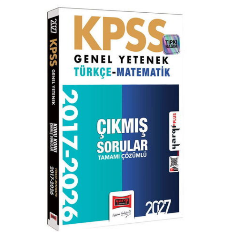 2027 KPSS Genel Yetenek Türkçe-Matematik Konu Konu Tamamı Çözümlü 10 Yıl Çıkmış Sorular-Yargı Yayınları