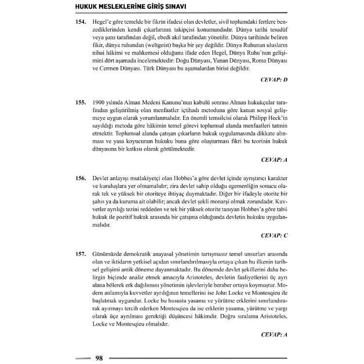 HMGS Hukuk Felsefesi ve Sosyolojisi Soru Bankası 3. Baskı Monopol Yayınları