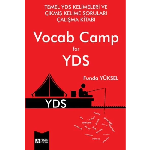 Temel YDS Kelimeleri ve Çıkmış Kelime Soruları Çalışma Kitabı Vocab Camp for YDS (Roman Boy) Pegem Yayınları