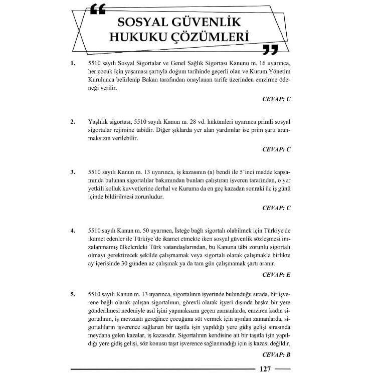 HMGS İş ve Sosyal Güvenlik Hukuku Soru Bankası 2. Baskı Monopol Yayınları