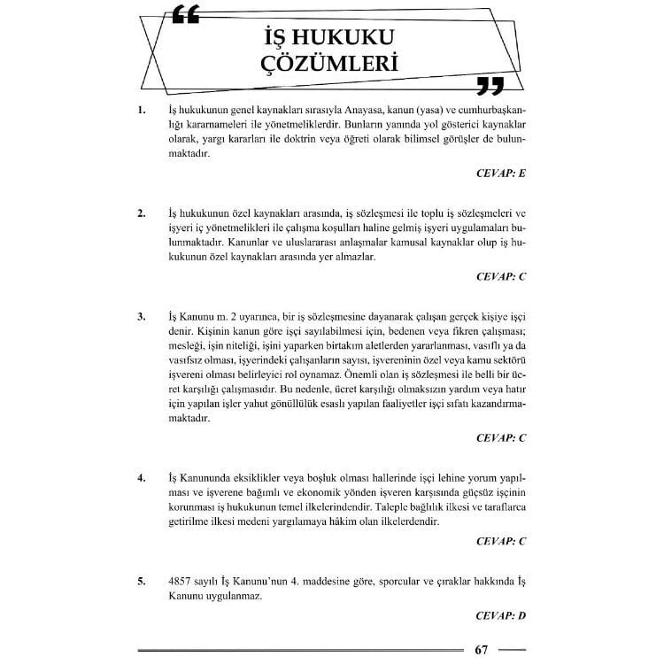 HMGS İş ve Sosyal Güvenlik Hukuku Soru Bankası 2. Baskı Monopol Yayınları