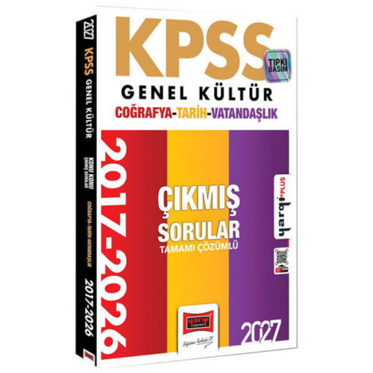 2027 KPSS Genel Kültür Tarih-Coğrafya-Vatandaşlık Konu Konu Tamamı Çözümlü 10 Yıl Çıkmış Sorular-Yargı Yayınları