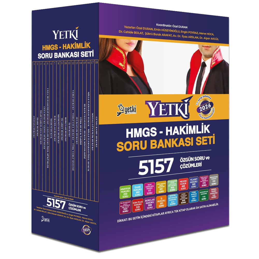 HMGS VE HAKİMLİK SORU BANKASI SETİ 2026- YETKİ YAYINLARI