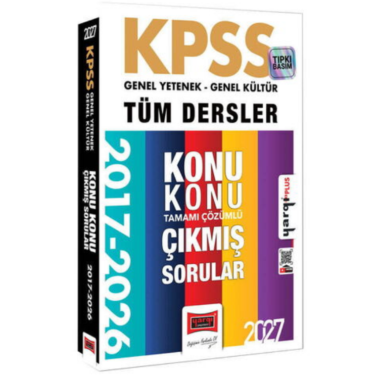 2027 KPSS GK-GY Tüm Dersler Konu Konu Tamamı Çözümlü 10 Yıl Çıkmış Sorular-Yargı Yayınları