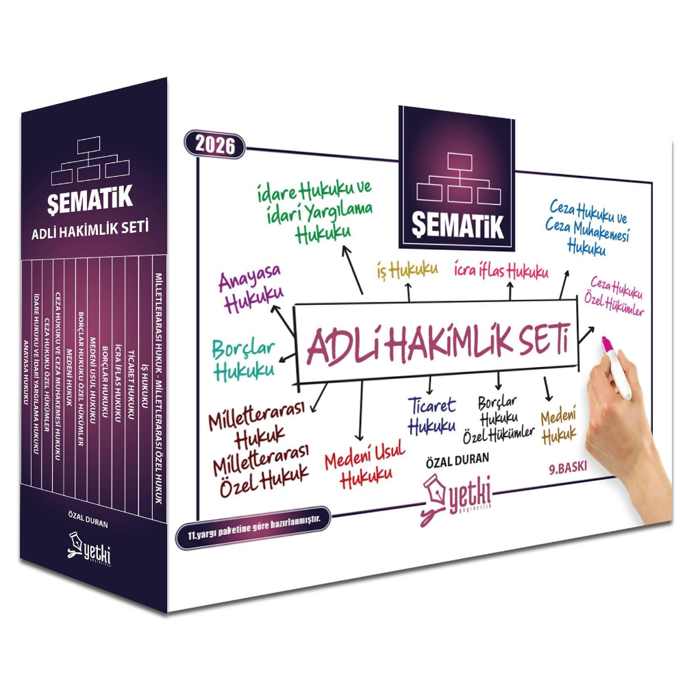 ADLİ HAKİMLİK ŞEMATİK SET 2026- Yetki Yayınları