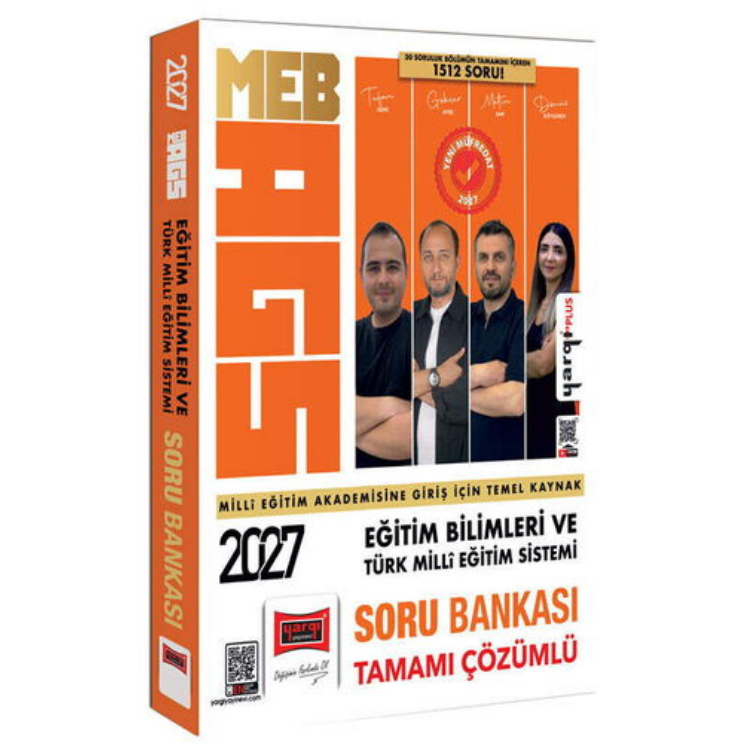 2027 MEB-AGS Eğitim Bilimleri ve Türk Milli Eğitim Sistemi Tamamı Çözümlü Soru Bankası-Yargı Yayınları