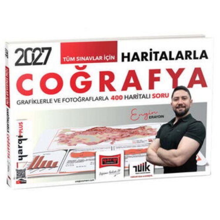 2027 Tüm Sınavlar İçin Haritalarla Coğrafya Grafiklerle ve Fotoğraflarla 400 Haritalı Soru (Engin Eraydın)-Yargı Yayınları
