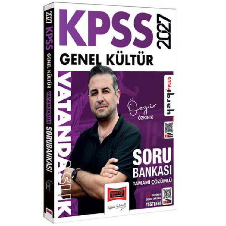 2027 KPSS Genel Kültür Vatandaşlık Tamamı Çözümlü Soru Bankası-Yargı Yayınları
