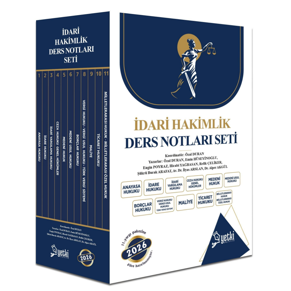 ÇSA YETKİ İDARİ HAKİMLİK DERS NOTU SETİ 2026- Yetki Yayınları