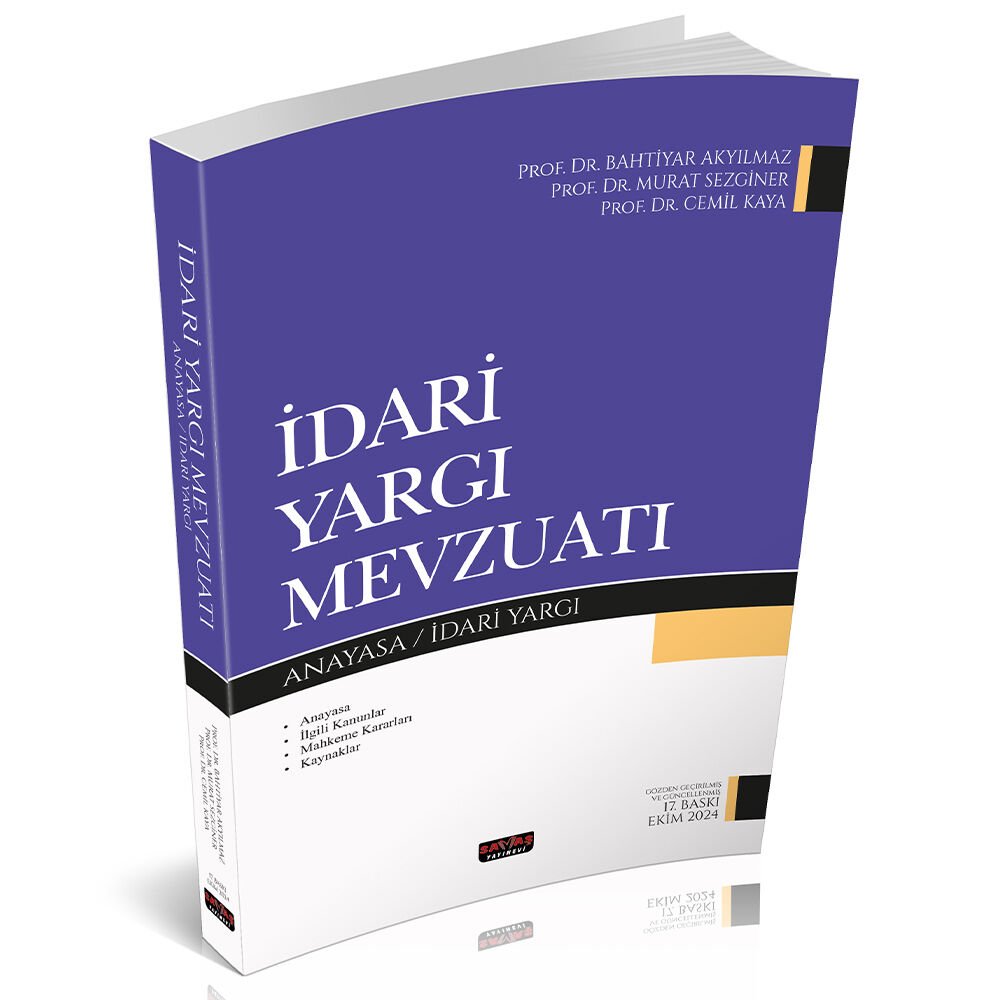 İdari Yargı Mevzuatı Savaş Yayınları