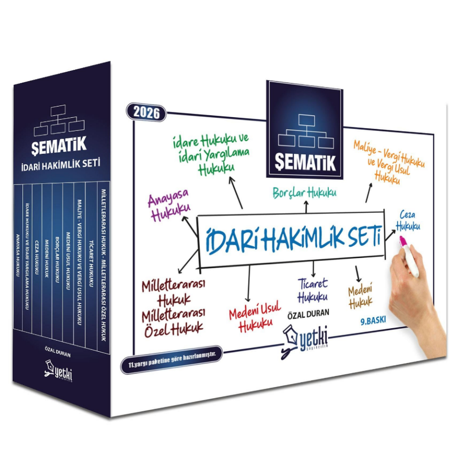 İDARİ HAKİMLİK ŞEMATİK SET 2026- Yetki Yayınları