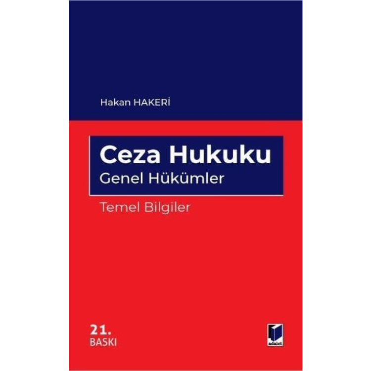 Ceza Hukuku Genel Hükümler Temel Bilgiler Adalet Yayınevi