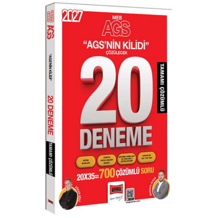 2027 MEB-AGS Tüm Dersler AGS'nin Kilidi Tamamı Çözümlü 20 Deneme-Yargı Yayınları