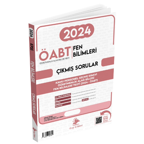ÖABT MEB-AGS Fen Bilimleri Öğretmenliği 2024 Sınavı Çıkmış Sorular Çözümlü Dizgi Kitap Yayınları