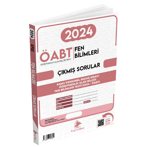 ÖABT MEB-AGS Fen Bilimleri Öğretmenliği 2024 Sınavı Çıkmış Sorular Çözümlü Dizgi Kitap Yayınları