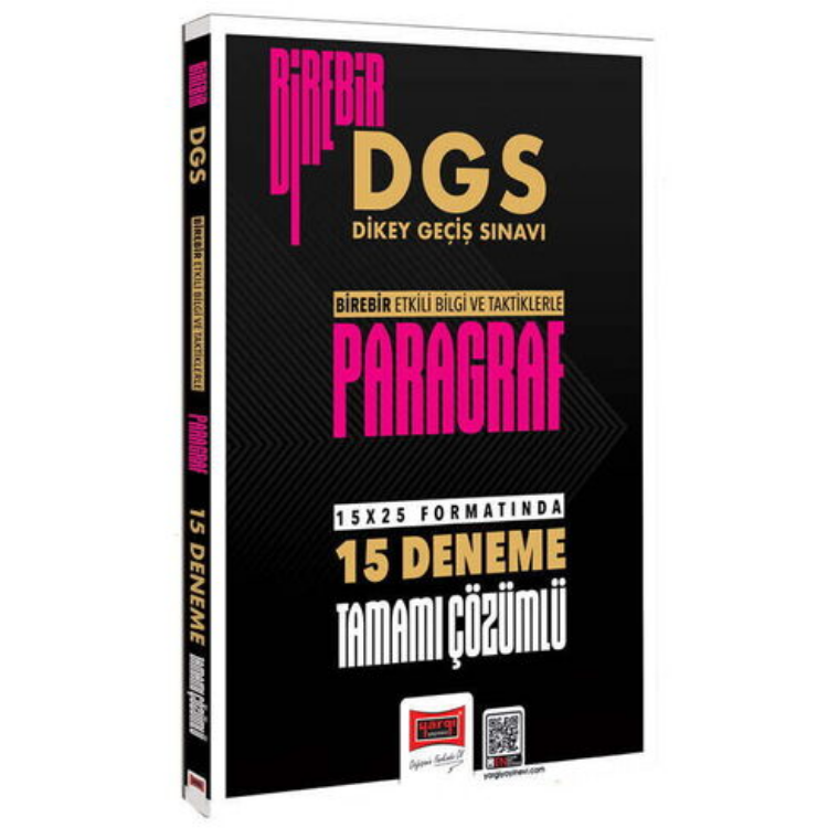 DGS Birebir Tamamı Çözümlü Paragraf 15 Deneme-Yargı Yayınları